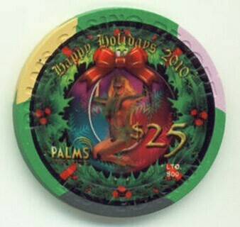 Palms Hotel Christmas 2010 $25 Casino Chip