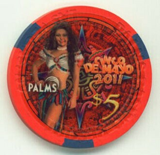 Palms Cinco De Mayo 2011 $5 Casino Chip