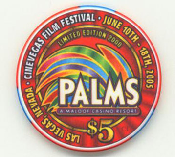 Palms Hotel Ann Margret $5 Casino Chip