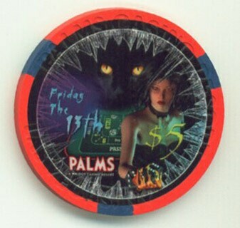 Palms Hotel Friday the 13th 2010 $5 Casino Chip 