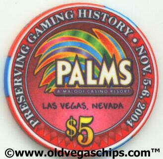 Las Vegas Palms Hotel Only in Las Vegas Showgirl $5 Casino Chip