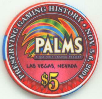 Palms Preserving Gaming History $5 Casino Chip 