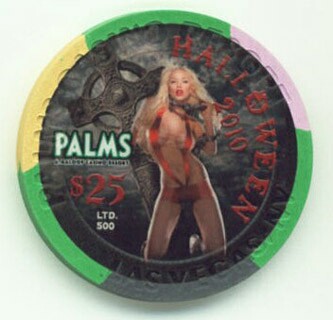 Palms Hotel Halloween 2010 $25 Casino Chip