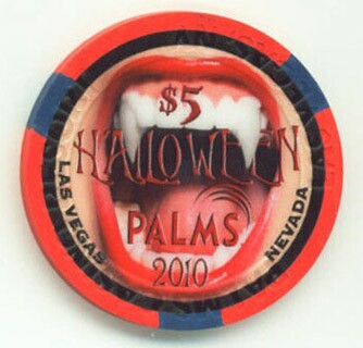 Palms Hotel Halloween 2010 $5 Casino Chip