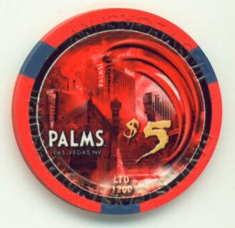 Palms Hotel Halloween 2011 $5 Casino Chip