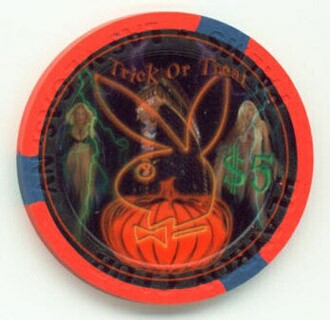Palms Hotel Halloween 2007 $5 Casino Chip 