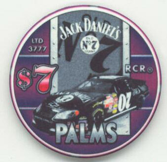 Las Vegas Palms Hotel Jack Daniel's Race Car $7 Casino Chip