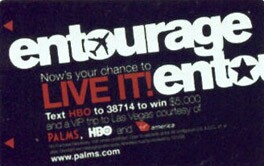 Palms Entourage Hotel Room Key