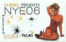 Palms Hotel New Year's Eve 2006 Room Key