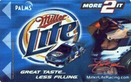 Palms Miller Light Racing Hotel Room Key