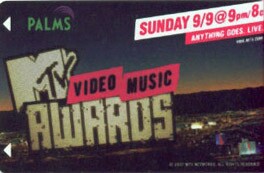 Palms MTV Video Music Awards Hotel Room Key