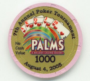 Palms Hotel BlackJack/Poker Tournament 2005 NCV $1,000 Casino Chip