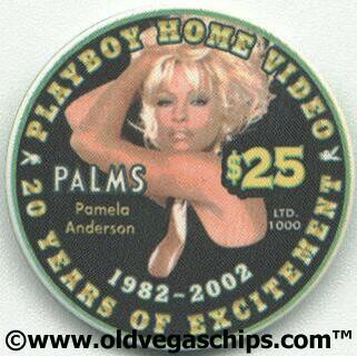 Palms Hotel Playboy Bunny Pamela Anderson $25 Casino Chip