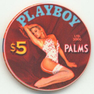 Palms Hotel Pamela Anderson Playboy Cover February 1991 $5 Casino Chip