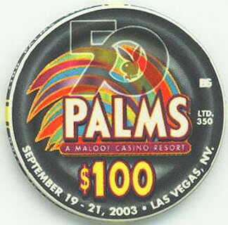 Las Vegas Palms Hotel Playboy Magazine May 1964 Donna Michelle $100 Casino Chip