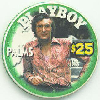 Palms Hotel Playboy Magazine Hugh Hefner $25 Casino Chip