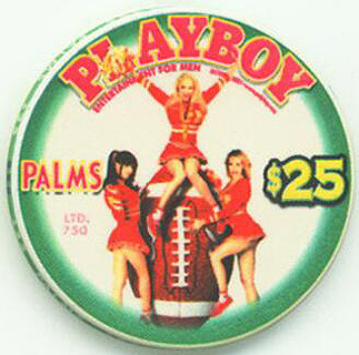 Palms Hotel Playboy Magazine October 2001 $25 Casino Chip 