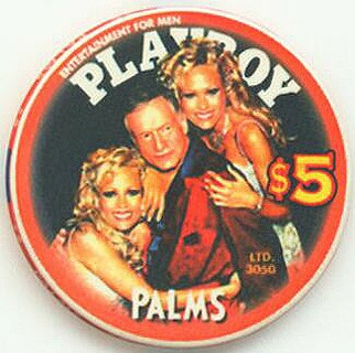 Las Vegas Palms Hotel Hugh Hefner $5 Casino Chip