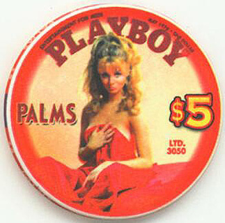 Palms Hotel Playboy Magazine Cover May 1970 Phyllis Babila $5 Casino Chip