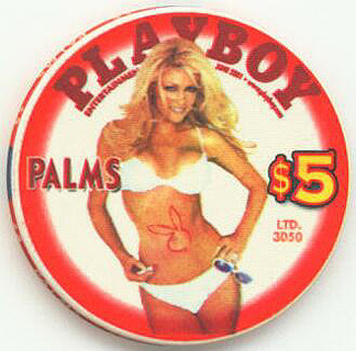 Palms Hotel Playboy Magazine Cover June 2001 Brande Roderick $5 Casino Chip