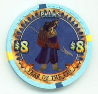 Palms Hotel Year of the Pig 2006 $8 Casino Chip
