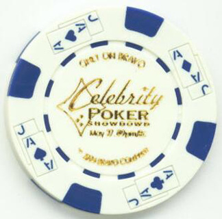 Palms Hotel Celebrity Poker Showdown White Casino Chip