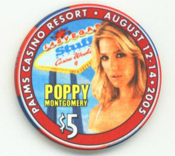 Palms Hotel Poppy Montgomery $5 Casino Chip 