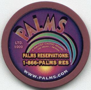 Las Vegas Palms Hotel Rain in the Desert NCV Casino Chip