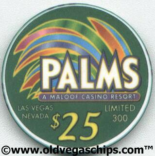 Palms Hotel Sugar Ray 2002 $25 Casino Chip