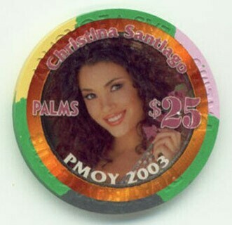 Palms Hotel Christina Santiago $25 Casino Chip