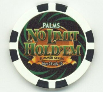 Palms Hotel Texas Hold'em Black Poker Chip
