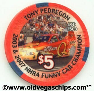 Palms Hotel Tony Pedregon 2008 $5 Casino Chip