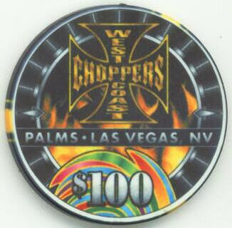 Palms West Coast Choppers $100 Casino Chip
