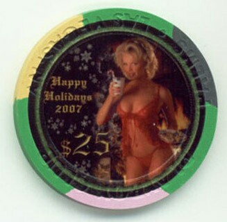 Palms Hotel Christmas 2007 $25 Casino Chip 