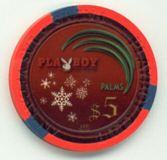Palms Hotel Christmas 2007 $5 Casino Chip