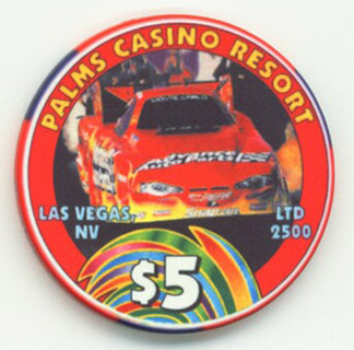 Las Vegas Palms Hotel Cruz Pedregon Funny Car Champ $5 Casino Chip