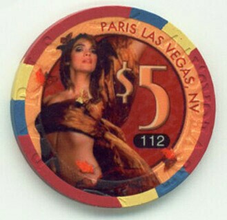 Paris Hotel Thanksgiving 2008 $5 Casino Chip