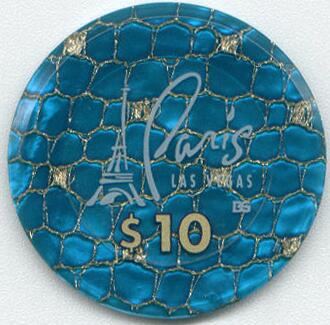 Paris Las Vegas French Roulette $10 Jetons