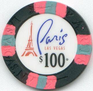 Paris Las Vegas $100 Casino Chip