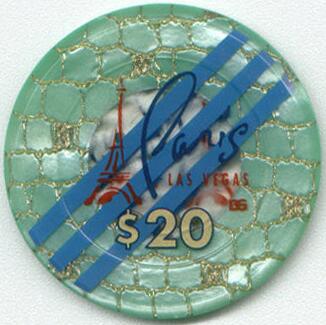 Paris Las Vegas French Roulette $20 Jeton