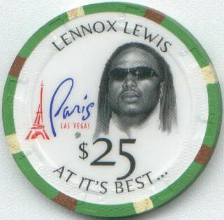 Paris Las Vegas Lennox Lewis $25 Casino Chip
