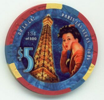 Paris Las Vegas Oh La La! $5 Casino Chip 
