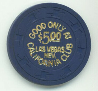 Las Vegas Pioneer Club/California Club $5 Casino Chip