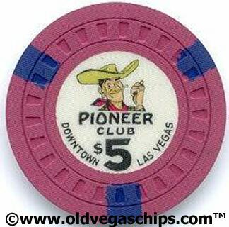 Las Vegas Pioneer Club $5 Casino Chip