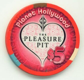 Planet Hollywood Pleasure Pit 2010 $5 Casino Chip