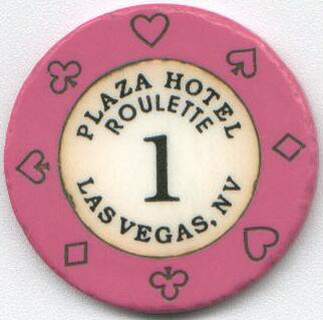 Las Vegas Jackie Gaughan's Plaza Pink Roulette Casino Chip