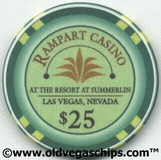Las Vegas Rampart Casino $25 Casino Chip 