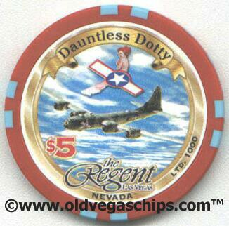 Regent WW2 Dauntless Dotty $5 Casino Chip