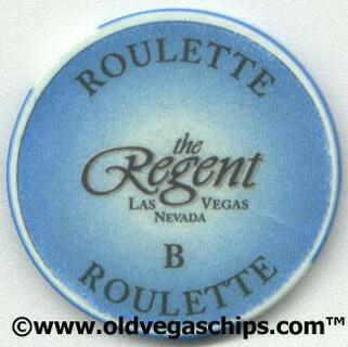 Las Vegas Regent Casino Blue Roulette Casino Chip