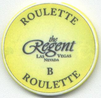 Las Vegas Regent Casino Yellow Roulette Casino Chip